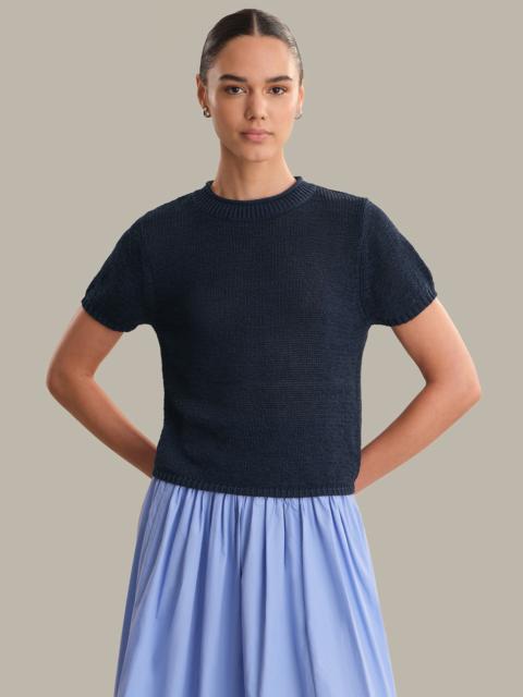 525 america Terri: Roll Edge Short Sleeve Sweater