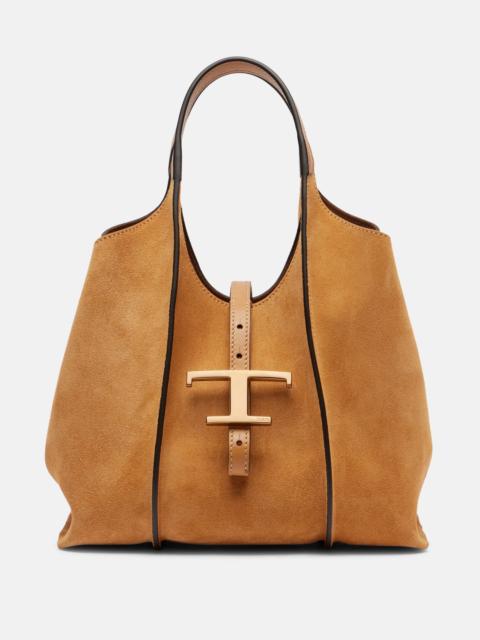 Tod's T Timeless Small suede tote bag