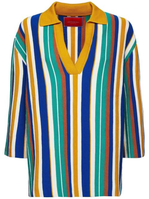 La DoubleJ Bay Polo stripe-pattern jumper