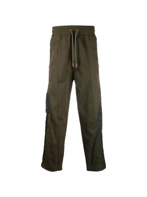 Diesel satin-panelled drawstring trousers