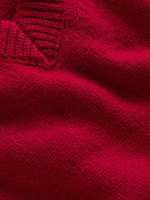 BODEN Marion Merino V-Neck Vest-Crimson Red