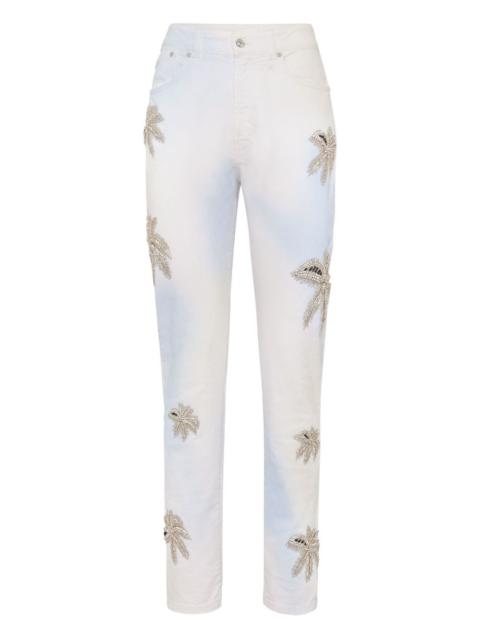 PHILIPP PLEIN rhinestone-embellished jeans