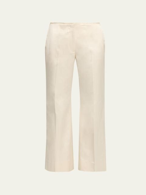 TOTEME Kick Flare Raw-Edge Trousers