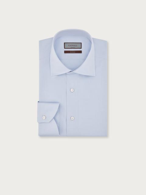 Canali REGULAR-FIT SHIRT IN LIGHT BLUE OXFORD SEA ISLAND COTTON