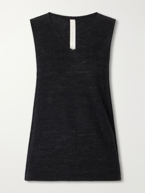 LAUREN MANOOGIAN Alpaca and merino wool-blend tank Black