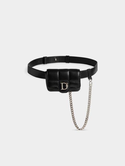 DSQUARED2 D2 STATEMENT SOFT MINI BELT BAG