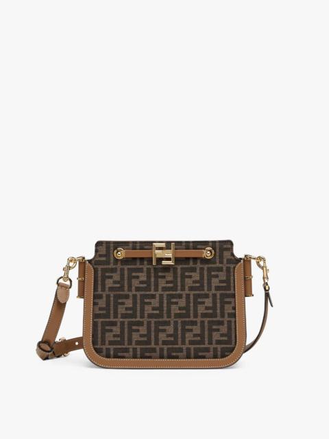 FENDI Brown FF fabric bag