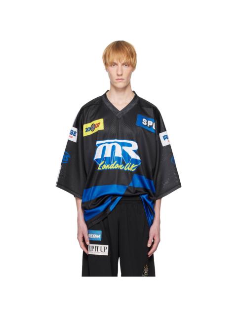 Martine Rose Black Oversized Football T-shirt
