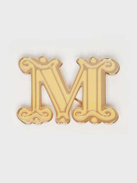 Max Mara Monogram brooch