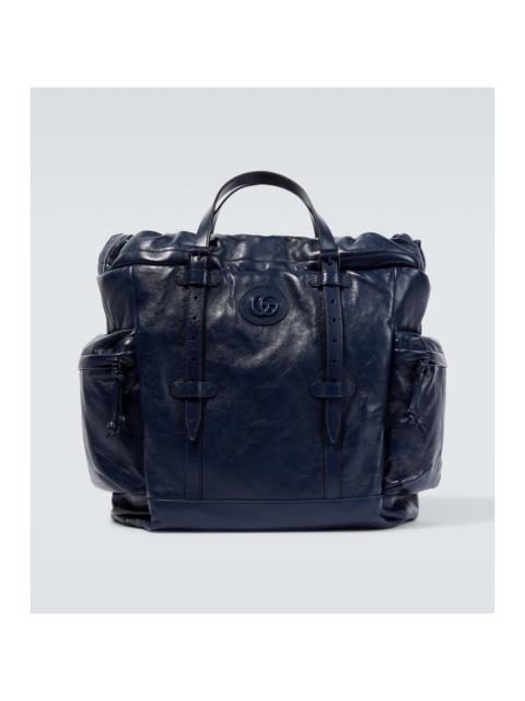 GUCCI Double-G leather tote bag