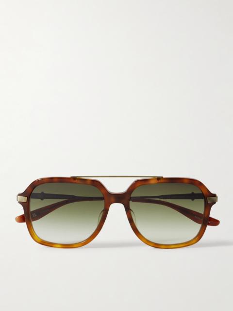 BARTON PERREIRA D. Ellis Aviator-style Tortoiseshell Acetate Sunglasses