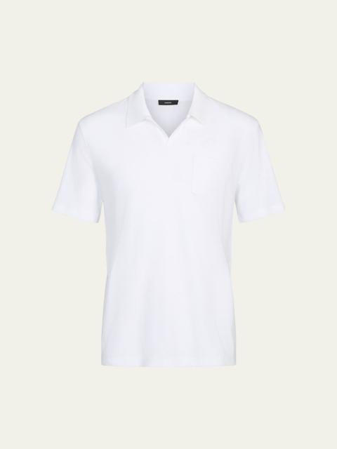 Vince Men's Textured Johnny Collar Polo Shirt