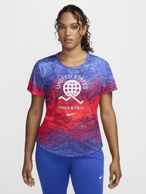 USA One Women's Nike Dri-FIT Running Short-Sleeve Top