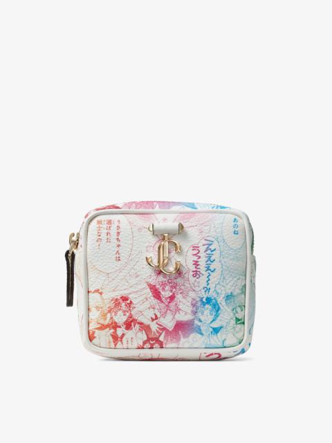 JIMMY CHOO Sailor Guardians Rainbow Wrist Bag
Rainbow Manga Printed PU Leather Wrist Bag
