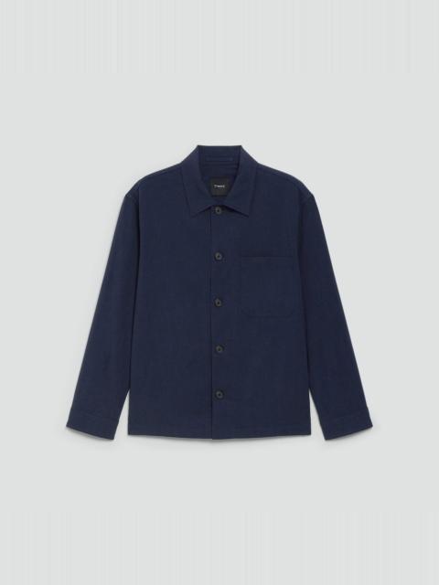 Theory Shirt Jacket in Performance Suiting