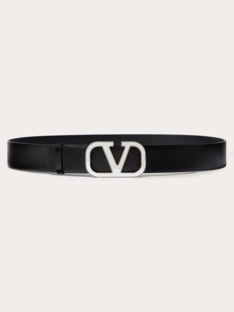 Valentino VLOGO SIGNATURE CALFSKIN BELT 35 MM