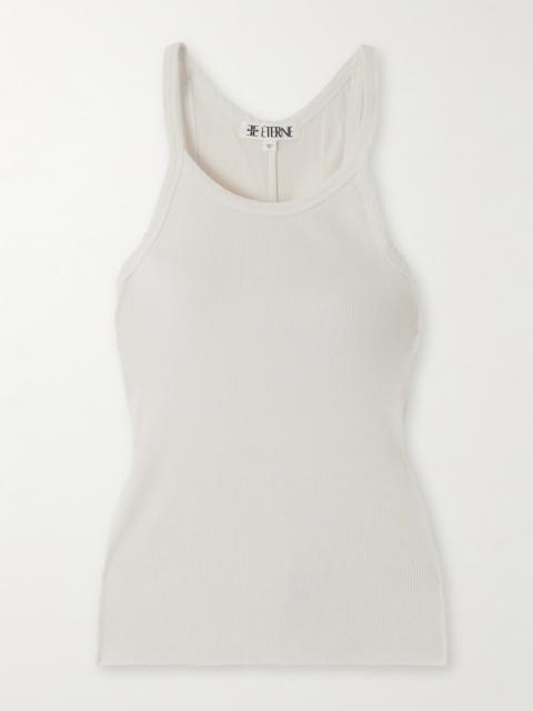 ÉTERNE Ribbed Cotton-jersey Tank
