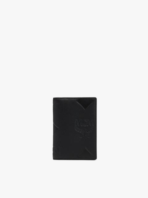 MCM Aren Bifold Card Wallet in Maxi Monogram Leather