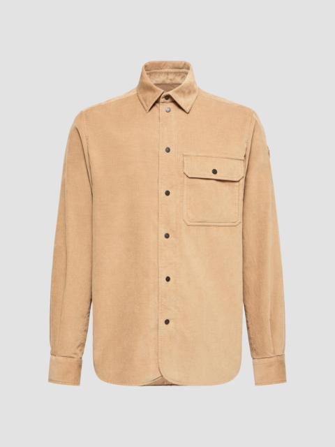 Moncler Men's Shirt in Corduroy - Beige