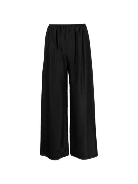 high-waisted wide-leg trousers