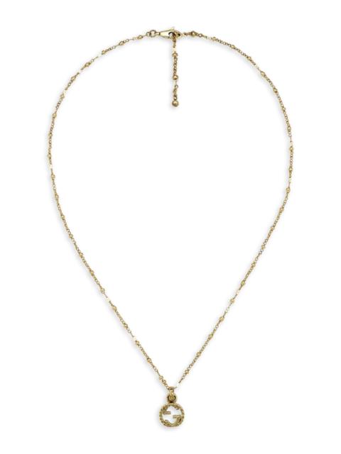 GUCCI Unisex Unisex Interlocking G 18K Gold Necklace