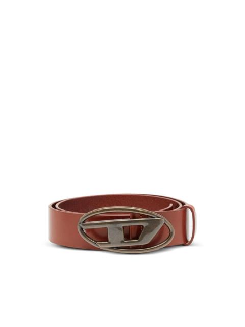 Diesel B-1dr logo-buckle leather belt