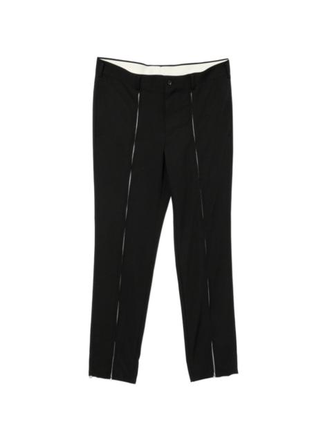 Comme des Garçons Homme Plus zip-detail trousers
