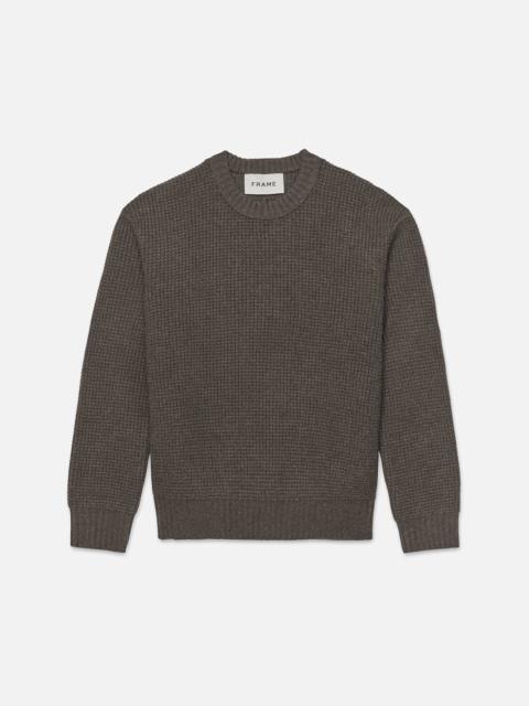 FRAME Wool Crewneck Sweater in Mole