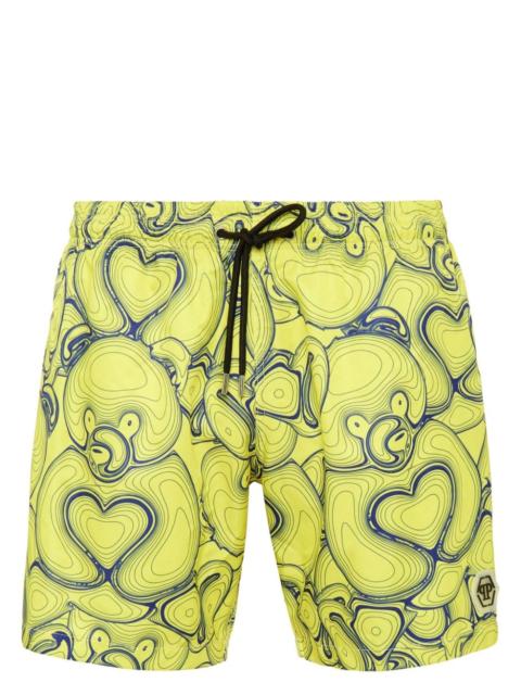 PHILIPP PLEIN Teddy Bear-print swim shorts