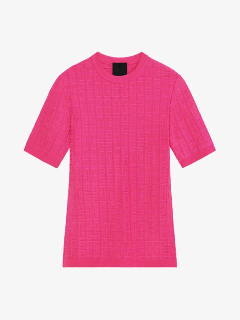 Givenchy SHORT SLEEVES SWEATER IN 4G JACQUARD