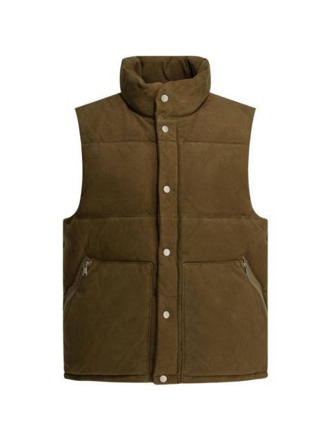 nonnative zip-pocket buttoned gilet