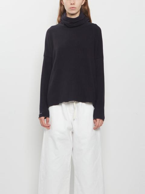 ALBUM DI FAMIGLIA Heavy Jersey Turtleneck — Navy