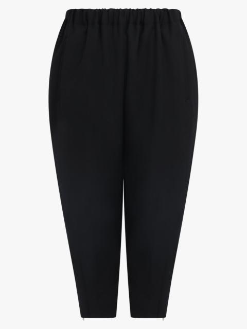 Comme Des Garçons DRAPED RUCHED CROP PANT | BLACK