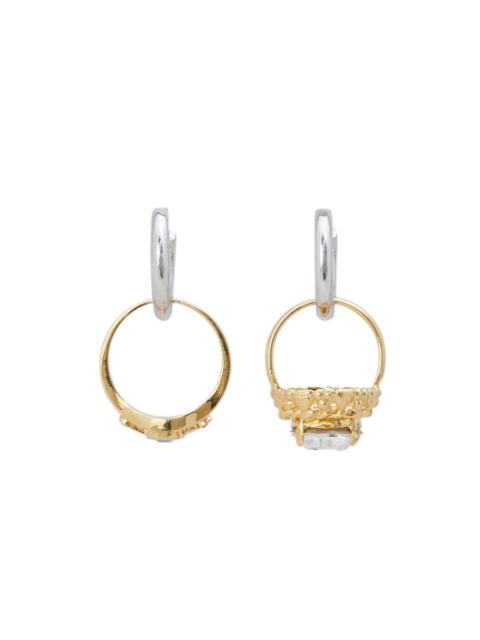 Marni finger-ring hoop earrings