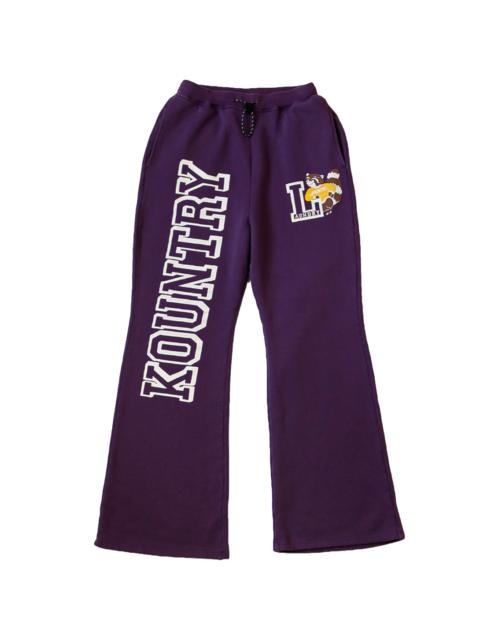 Kapital Fleece Flared Sweatpants "Purple" KAP004