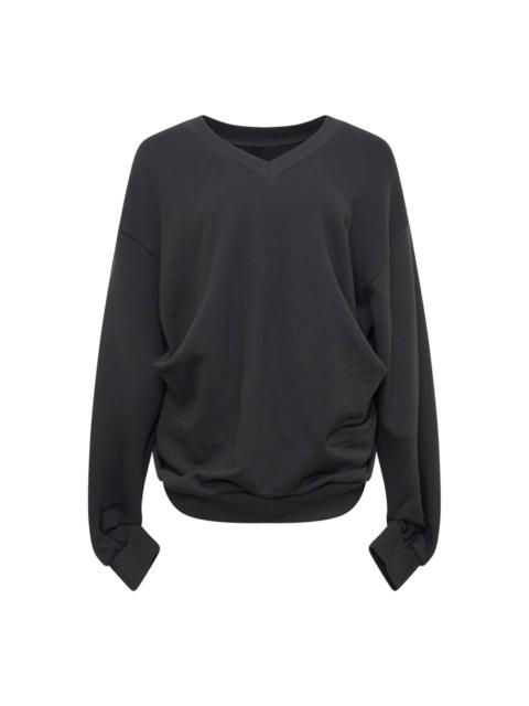 OPEN YY Slouchy V-Neck Sweatshirt