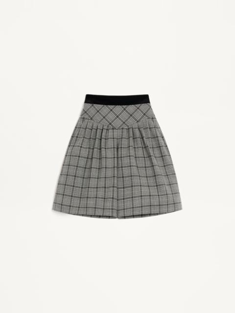 Valentino WOOL BERMUDA SHORTS WITH CHECK PATTERN