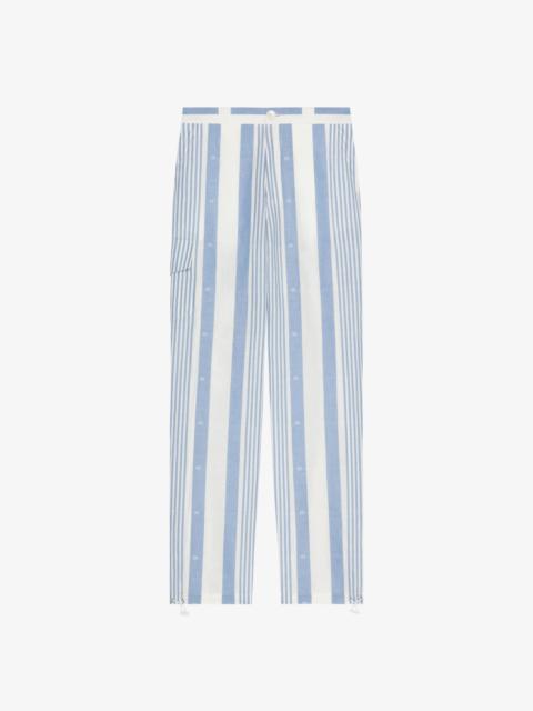 Givenchy PANTS IN LINEN WITH 4G STRIPES