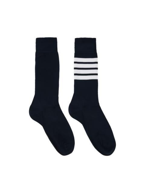 Thom Browne Navy 4-Bar Socks