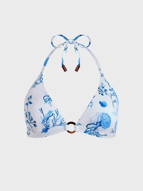 Women Halter Bikini Top Medusa and Shells