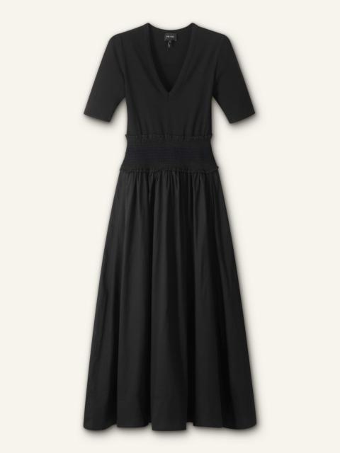 ME+EM Mixed Media Maxi Dress