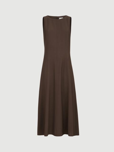 Brunello Cucinelli Virgin wool fluid twill flared dress