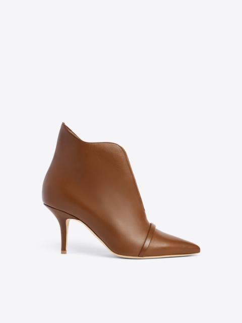 MALONE SOULIERS Cora 70 Brown Leather Ankle Boots