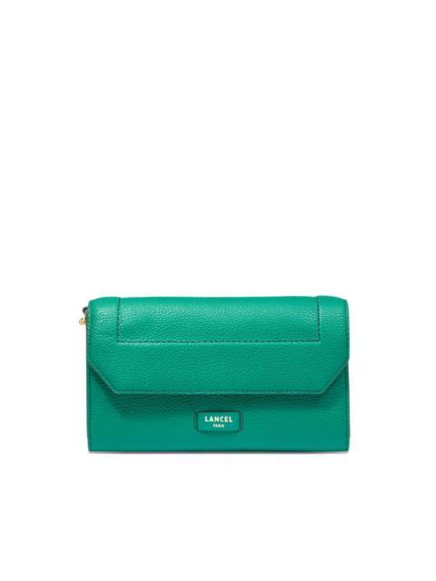 LANCEL chain-strap leather wallet