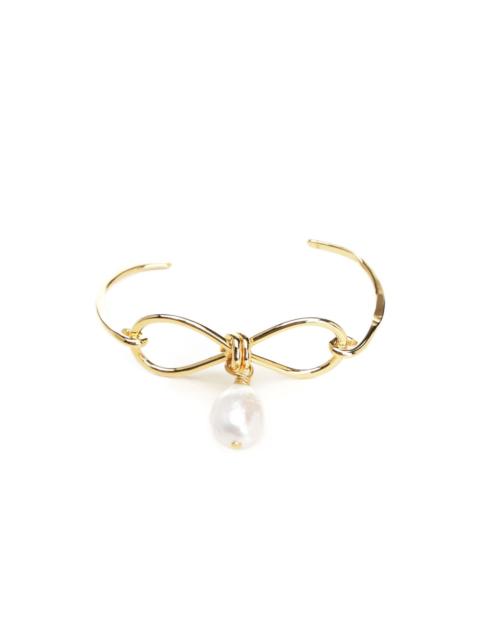 Marni bow pearl-drop bracelet