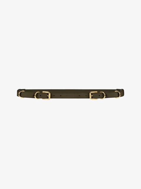 Givenchy VOYOU BELT IN GRAINED LEATHER