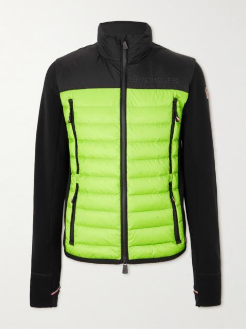 Moncler Grenoble Quilted Panelled Jersey Down Ski Jacket