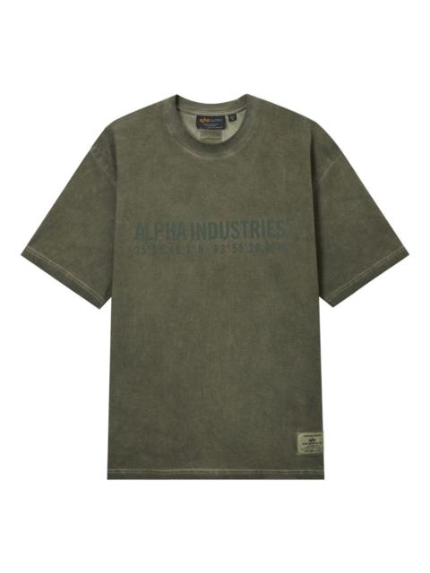 ALPHA INDUSTRIES logo-print cotton T-shirt