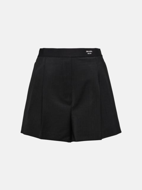 Prada Wool-blend shorts