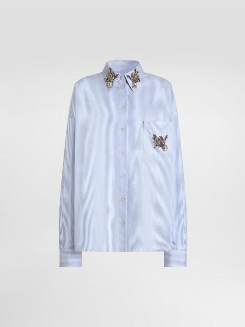 Dolce & Gabbana Striped poplin shirt
